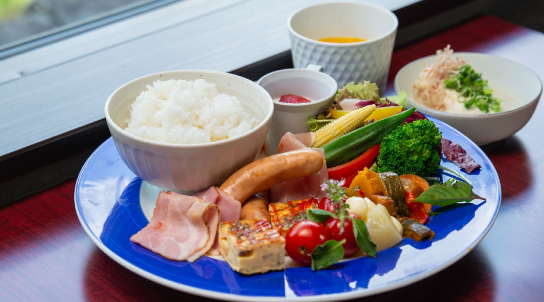 朝の洋食ビュッフェ